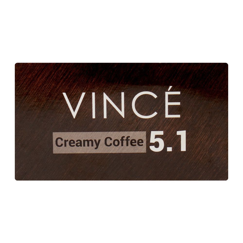 Vince Nurtural Keratin Rich Colour Ammonia Free Women Hair Color, 5.1 Creamy Coffee - Image 5