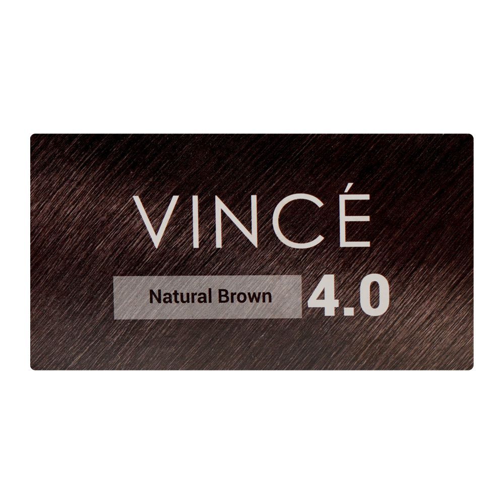 Vince Nurtural Keratin Rich Colour Ammonia Free Women Hair Color, 4.0 Natural Brown - Image 5