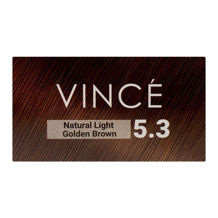 Vince Nurtural Keratin Rich Colour Ammonia Free Women Hair Color, 5.3 Natural Light Golden Brown - Image 5