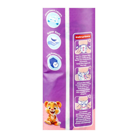 Leo Baby Diaper, XXL, 6, 17+ KG, 50-Pack - Image 3