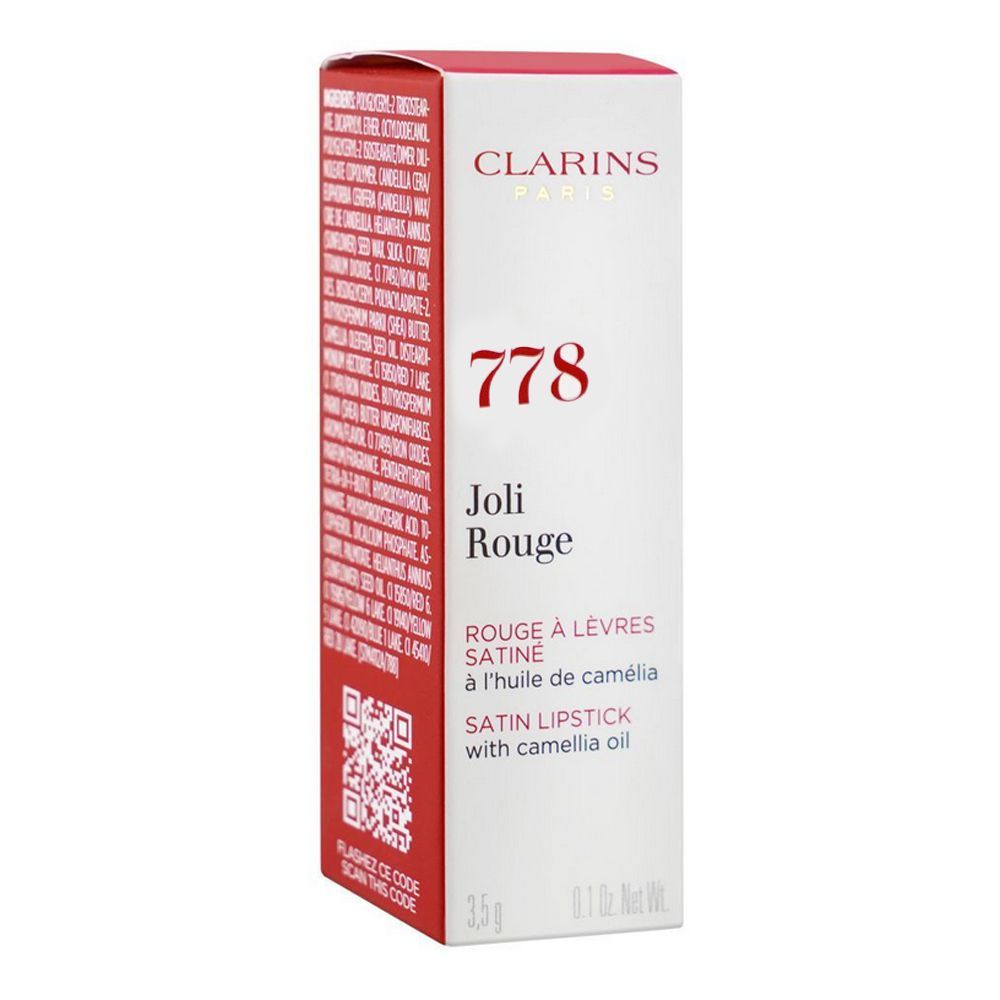 Clarins Paris Joli Rouge Satin Lipstick, 778 Pecan Nude, 3.5g - Image 2