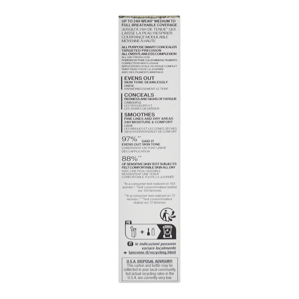Lancome Paris Teint Idole Ultra Wear All Over Concealer, 460 Suede (W) 09 Cookie, 13ml - Image 3