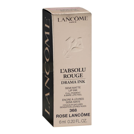 Lancome Paris L'Absolu Rouge Drama Ink Semi-matte Lip Ink, 368 Rose Lancome, 6ml - Image 2