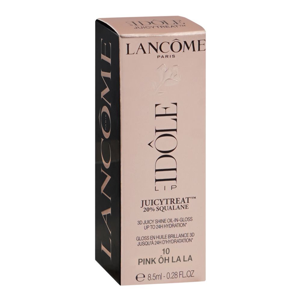 Lancome Paris Idole Juicy Treat 20% Squalane 3D Juicy Shine Oil-In-Gloss, 10 Pink Oh La La, 8.5ml - Image 2