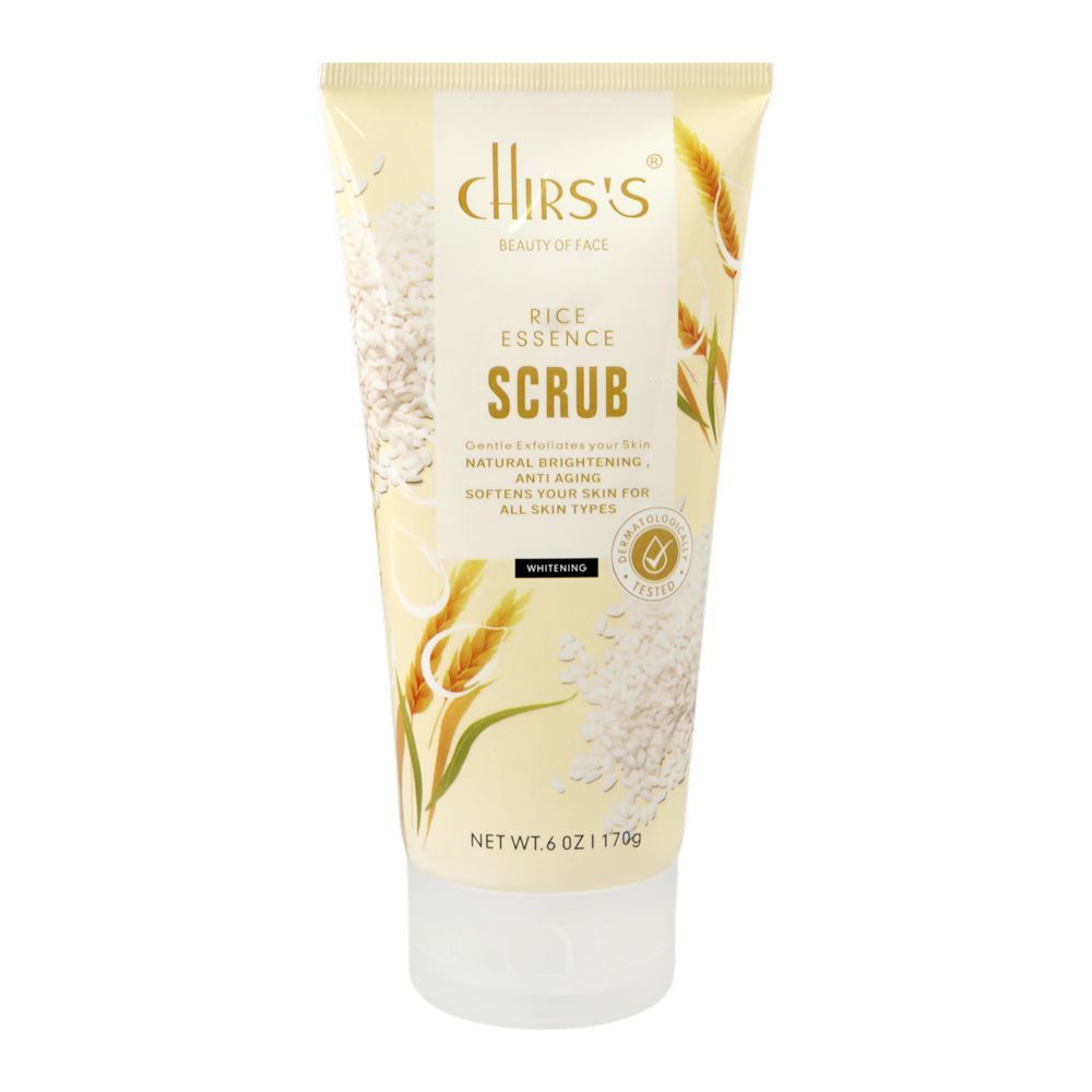 Chirs's Beauty Of Face Rice Essence Gentle Exfoliates Skin Scrub, Paraben & Sulfate Free, For All Types Of Skin, 170g - Main Image
