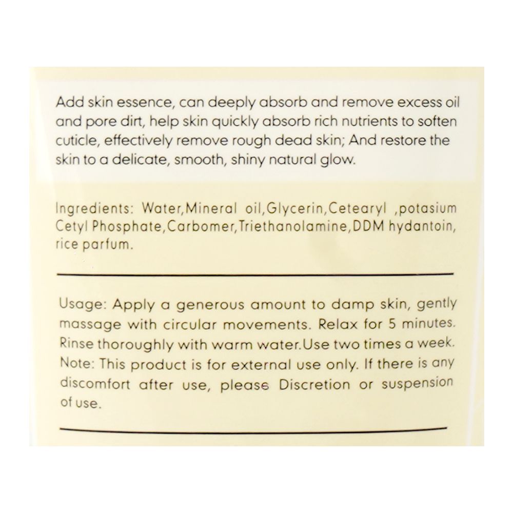 Chirs's Beauty Of Face Rice Essence Gentle Exfoliates Skin Scrub, Paraben & Sulfate Free, For All Types Of Skin, 170g - Image 3