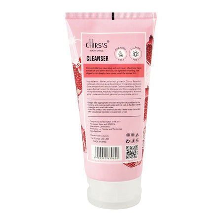 Chirs's Beauty Of Face Pomegranate Essence Gentle Cleansing & Acne Control Cleanser, Paraben & Sulfate Free, For All Types Of Skin, 170g - Image 2