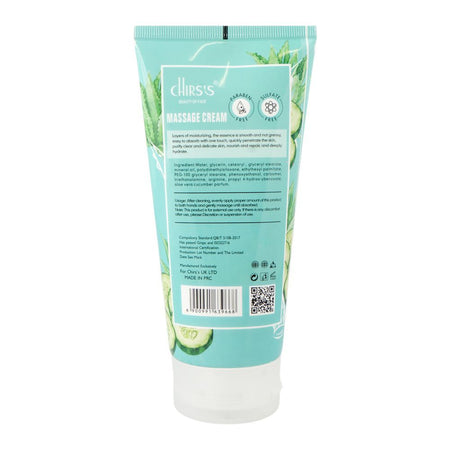 Chirs's Beauty Of Face Aloe Vera Cucumber Massage Cream, Paraben & Sulfate Free, For All Types Of Skin, 170g - Image 2