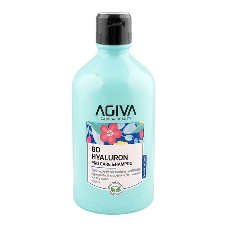 Agiva Care & Beauty 8D Hyaluron Pro Care Moisturizing Shampoo, Hyaluronic Acid, Citric Acid, For Dry Scalp, 500ml - Main Image