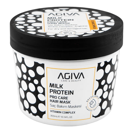 Agiva Care & Beauty Milk Protein Pro Care Vitamin Complex Hair Mask, Glycerin, Citric Acid, For Dry, Damaged & Frizzy Hair, 300ml - Main Image