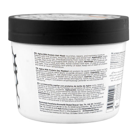 Agiva Care & Beauty Milk Protein Pro Care Vitamin Complex Hair Mask, Glycerin, Citric Acid, For Dry, Damaged & Frizzy Hair, 300ml - Image 2