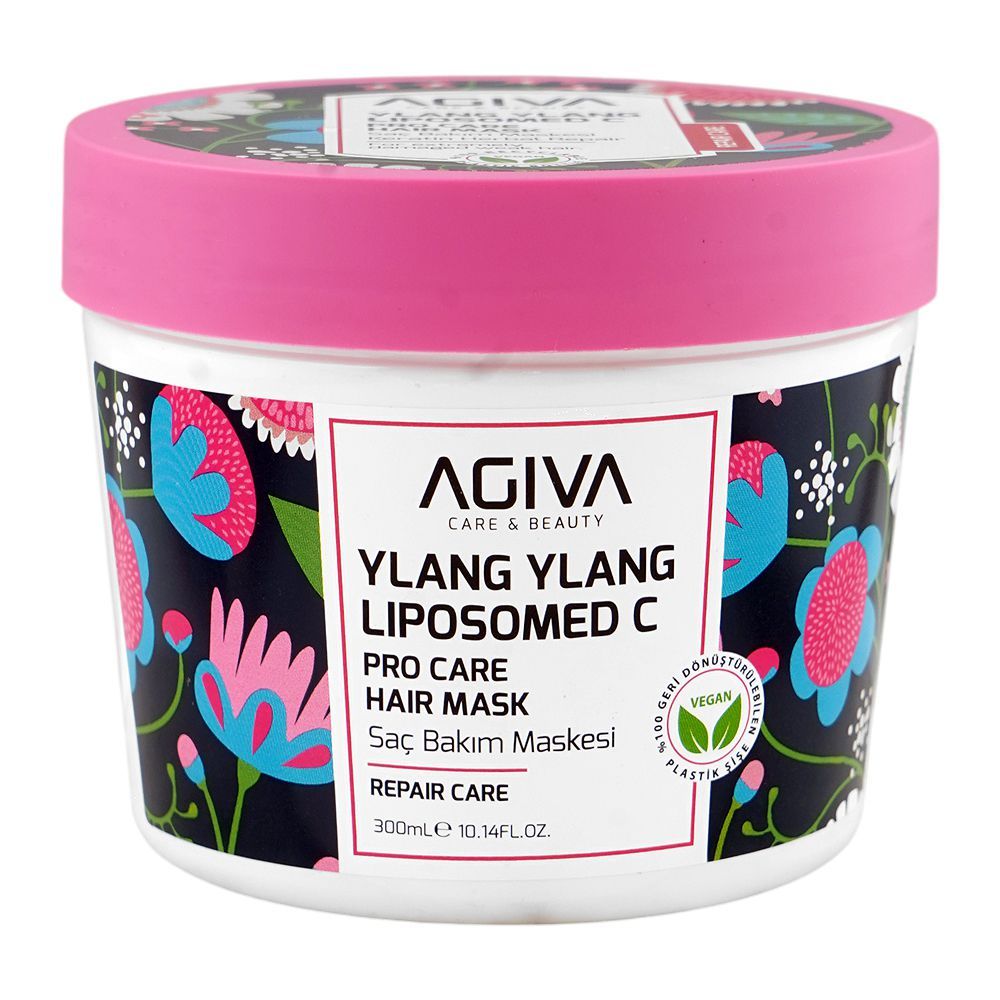 Agiva Care & Beauty Ylang Ylang Liposomed C Pro Care Repair Care Hair Mask, Citric Acid, Glycerin, For Damaged Hair, 300ml - Main Image