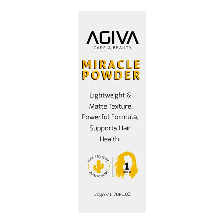 Agiva Care & Beauty Milk Protein Miracle Styling Powder, Vegan, Glycerin, Citric Acid, For Hair Volume, 20g - Image 3