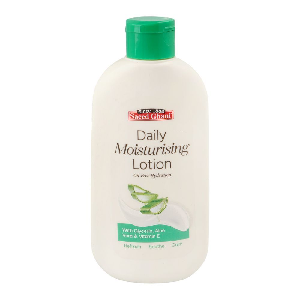 Saeed Ghani Oil Free Hydration Daily Moisturizing Lotion, Aloe Vera, Vitamin E, 200ml Main Image