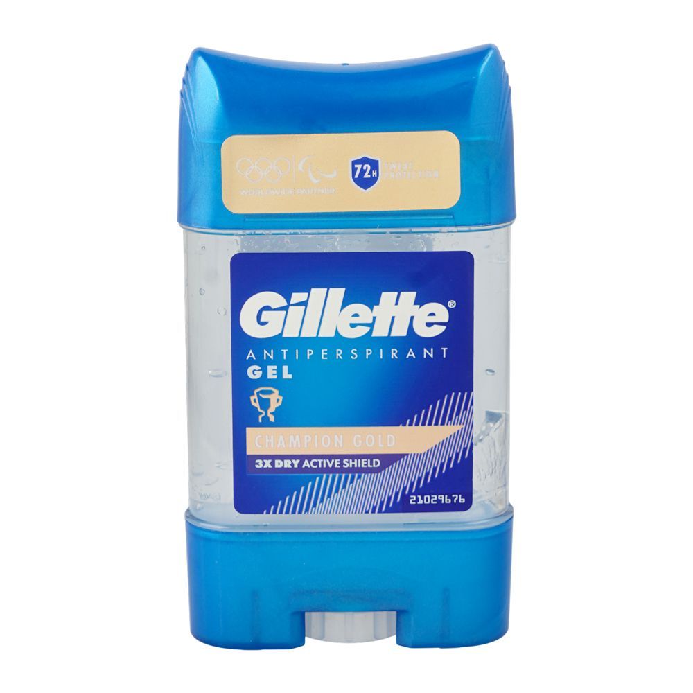 Gillette Champion Gold 72H Anti-Perspirant Clear Gel, 70ml - Main Image