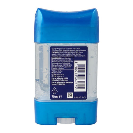 Gillette Champion Gold 72H Anti-Perspirant Clear Gel, 70ml - Image 2