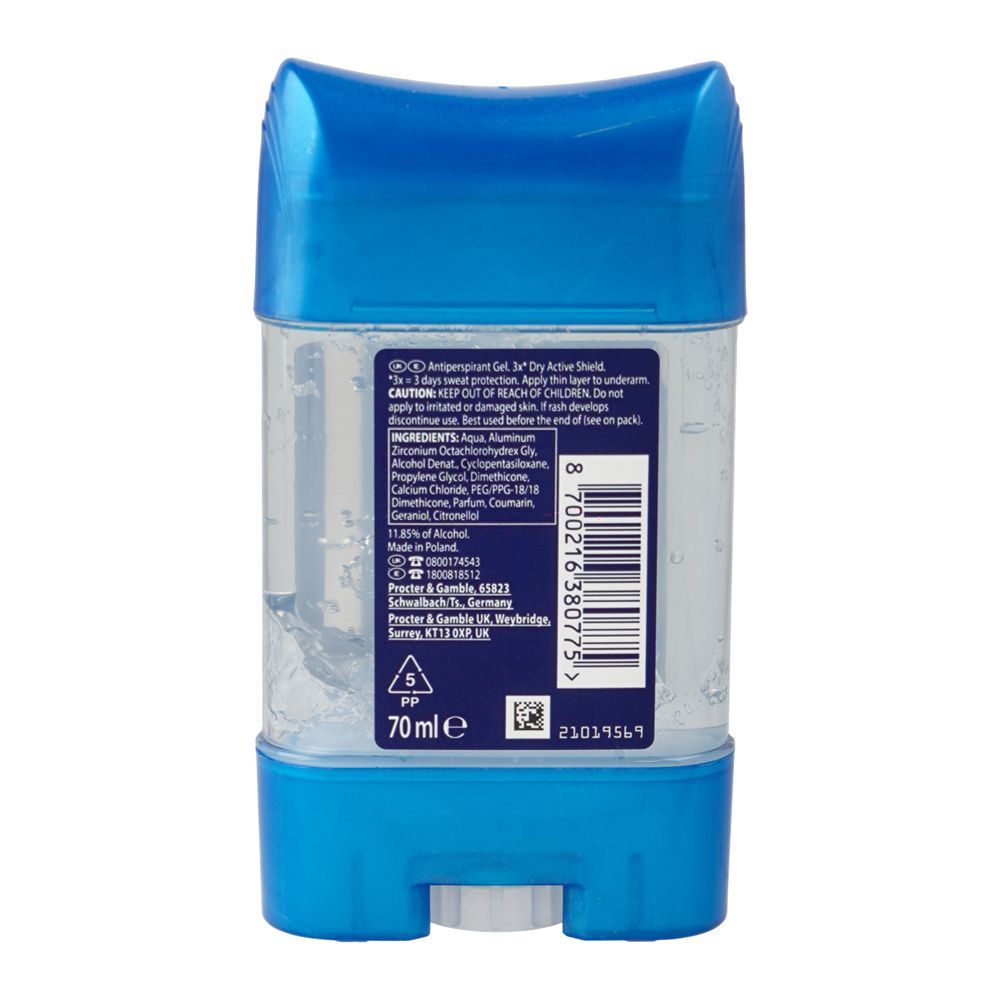 Gillette Champion Gold 72H Anti-Perspirant Clear Gel, 70ml - Image 2
