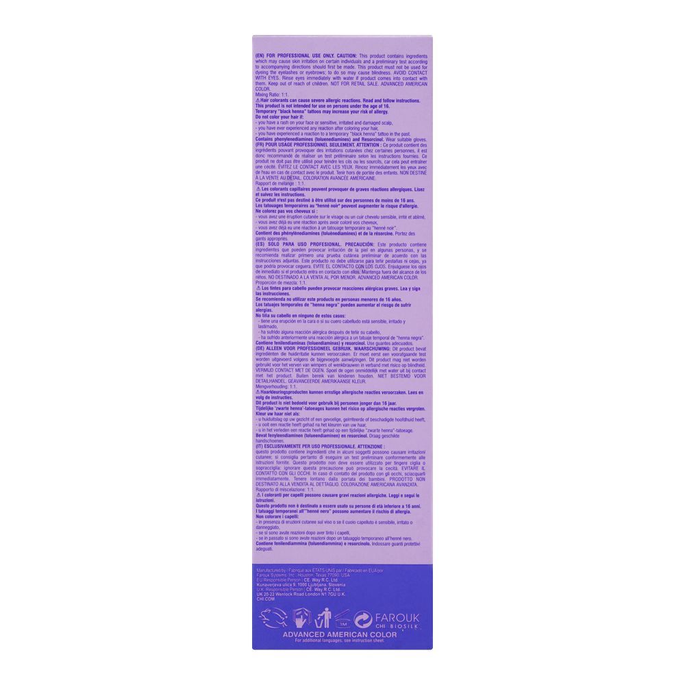 CHI Color Express Permanent Cream Hair Color, Glycerin, Ammonia Free, X3N Darkest Brown, 85g - Image 2