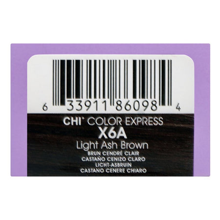 CHI Color Express Permanent Cream Hair Color, Glycerin, Ammonia Free, X6A Light Ash Brown, 85g - Image 4