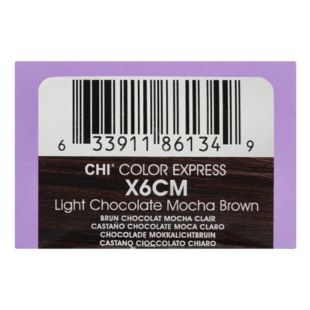 CHI Color Express Permanent Cream Hair Color, Glycerin, Ammonia Free, X6CM Light Chocolate Mocha Brown, 85g - Image 4