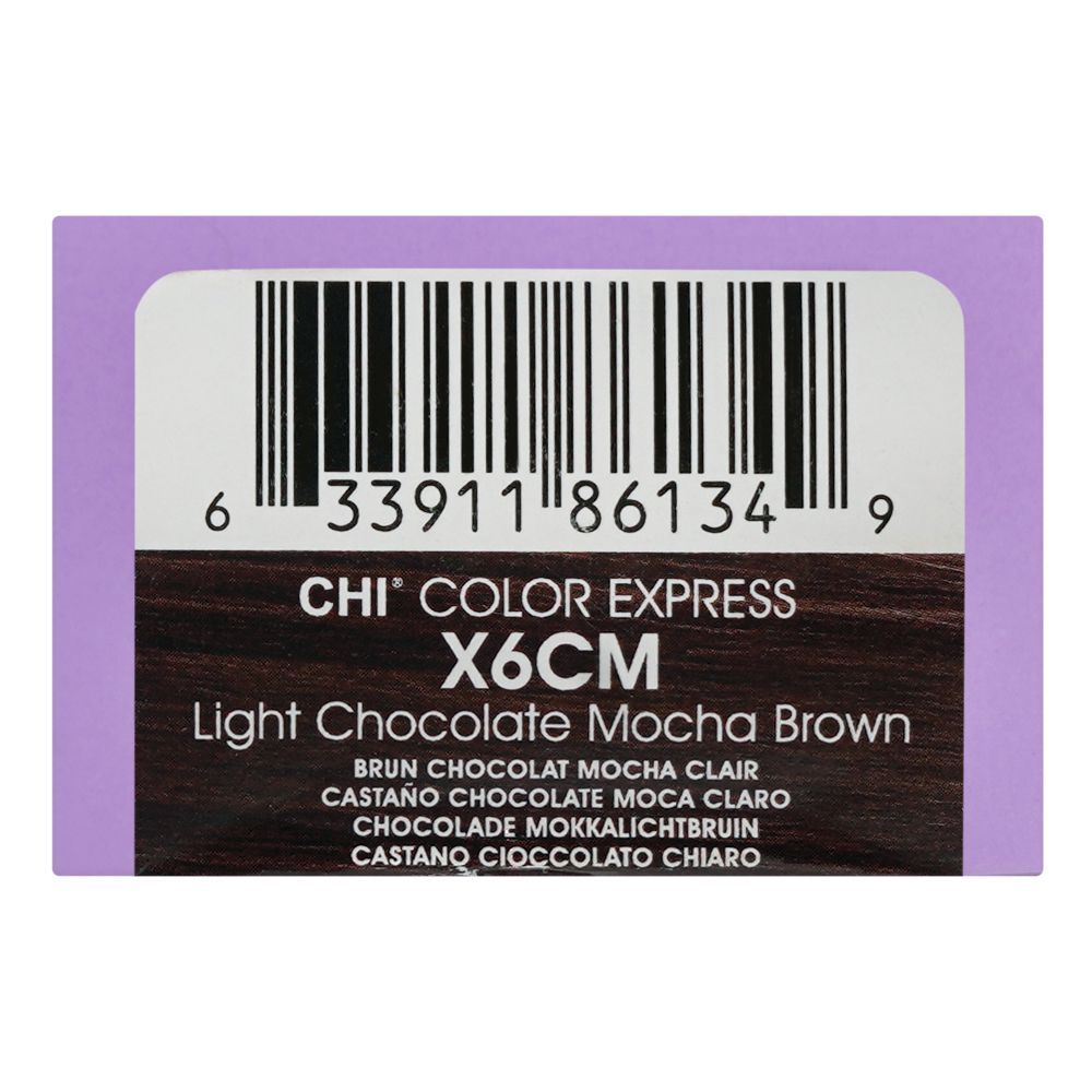 CHI Color Express Permanent Cream Hair Color, Glycerin, Ammonia Free, X6CM Light Chocolate Mocha Brown, 85g - Image 4