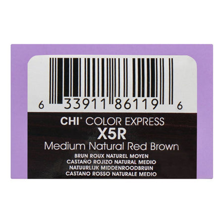 CHI Color Express Permanent Cream Hair Color, Glycerin, Ammonia Free, X5R Medium Natural Red Brown, 85g - Image 4