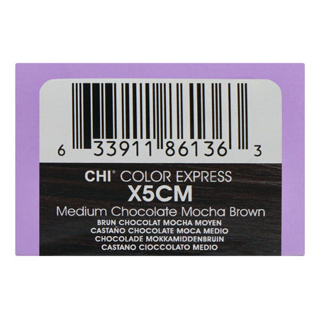 CHI Color Express Permanent Cream Hair Color, Glycerin, Ammonia Free, X5CM Medium Chocolate Mocha Brown, 85g - Image 4