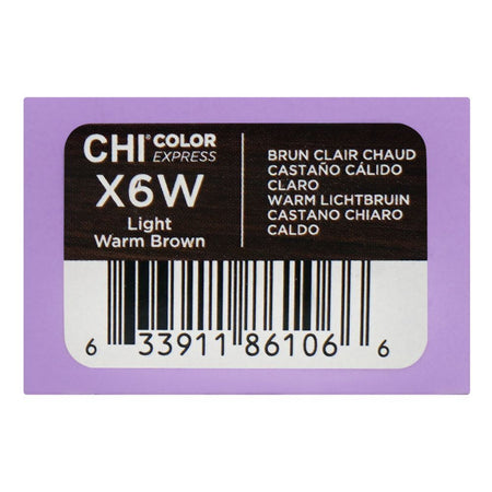 CHI Color Express Permanent Cream Hair Color, Glycerin, Ammonia Free, X6W Light Warm Brown, 85g - Image 4