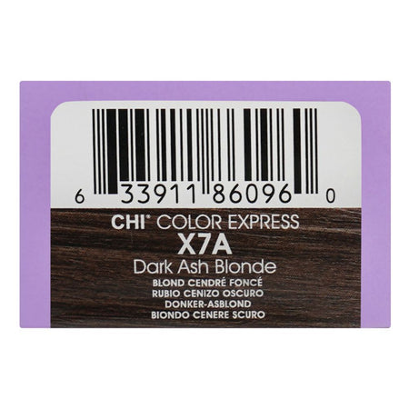 CHI Color Express Permanent Cream Hair Color, Glycerin, Ammonia Free, X7A Dark Ash Blonde, 85g - Image 4