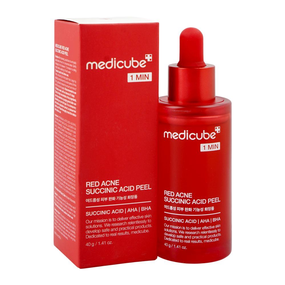 Medicube 1 Min Red Acne Succinic Acid Peel, Lactic Acid, Salicylic Acid, For Acne-Prone Skin, 40g - Main Image