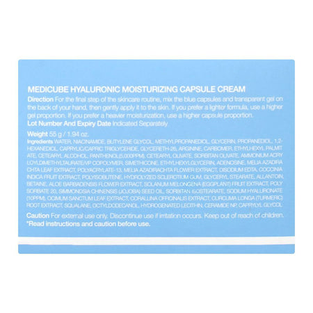 Medicube Hyaluronic Moisturizing Capsule Cream, Niacinamide, Glycerin, 55g - Image 2