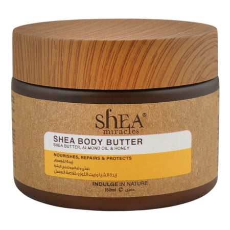 Shea Miracles She Butter, Almond Oil & Honey Body Butter, For Sensitive Skin, 150ml - Main Image
