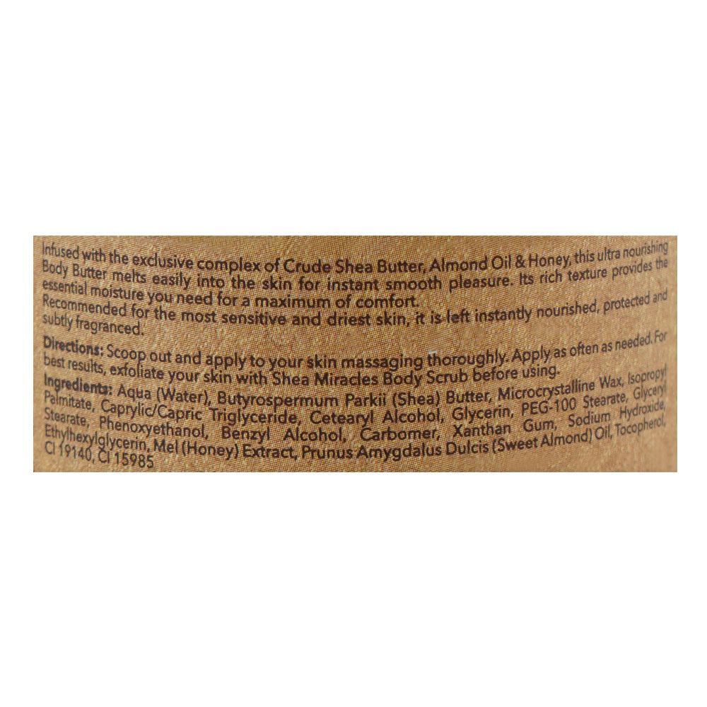 Shea Miracles She Butter, Almond Oil & Honey Body Butter, For Sensitive Skin, 150ml - Image 4