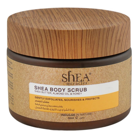 Shea Miracles She Butter, Almond Oil & Honey Body Scrub, Glycerin, For Dry Skin, 150ml - Main Image