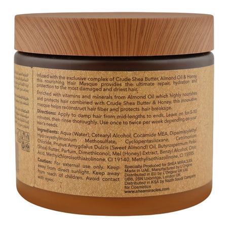 Shea Miracles She Butter, Almond Oil & Honey Shea Deep Hair Masque, For Damaged & Dry Hair, 500ml - Image 3