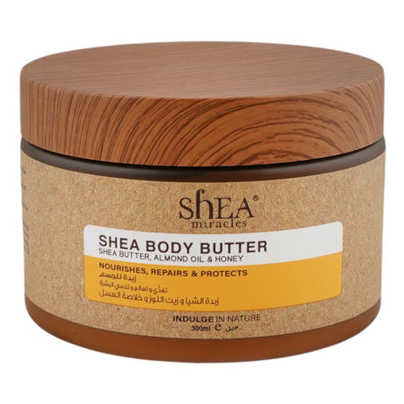 Shea Miracles She Butter, Almond Oil & Honey Body Butter, For Dry & Sensitive Skin, 300ml - Main Image