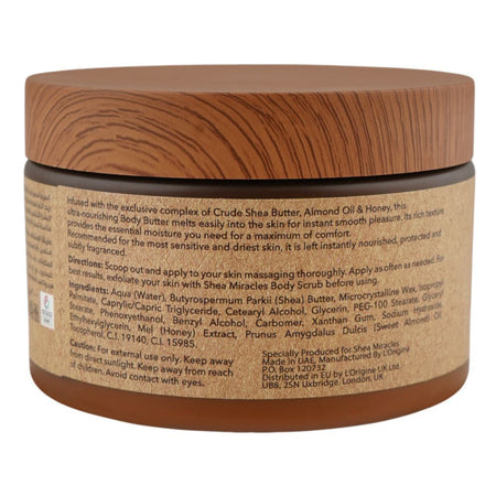 Shea Miracles She Butter, Almond Oil & Honey Body Butter, For Dry & Sensitive Skin, 300ml - Image 3