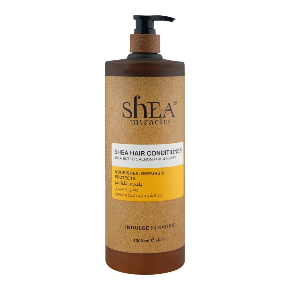 Shea Miracles She Butter, Almond Oil & Honey Shea Hair Conditioner, For Damaged & Dry Hair, 1000ml - Main Image