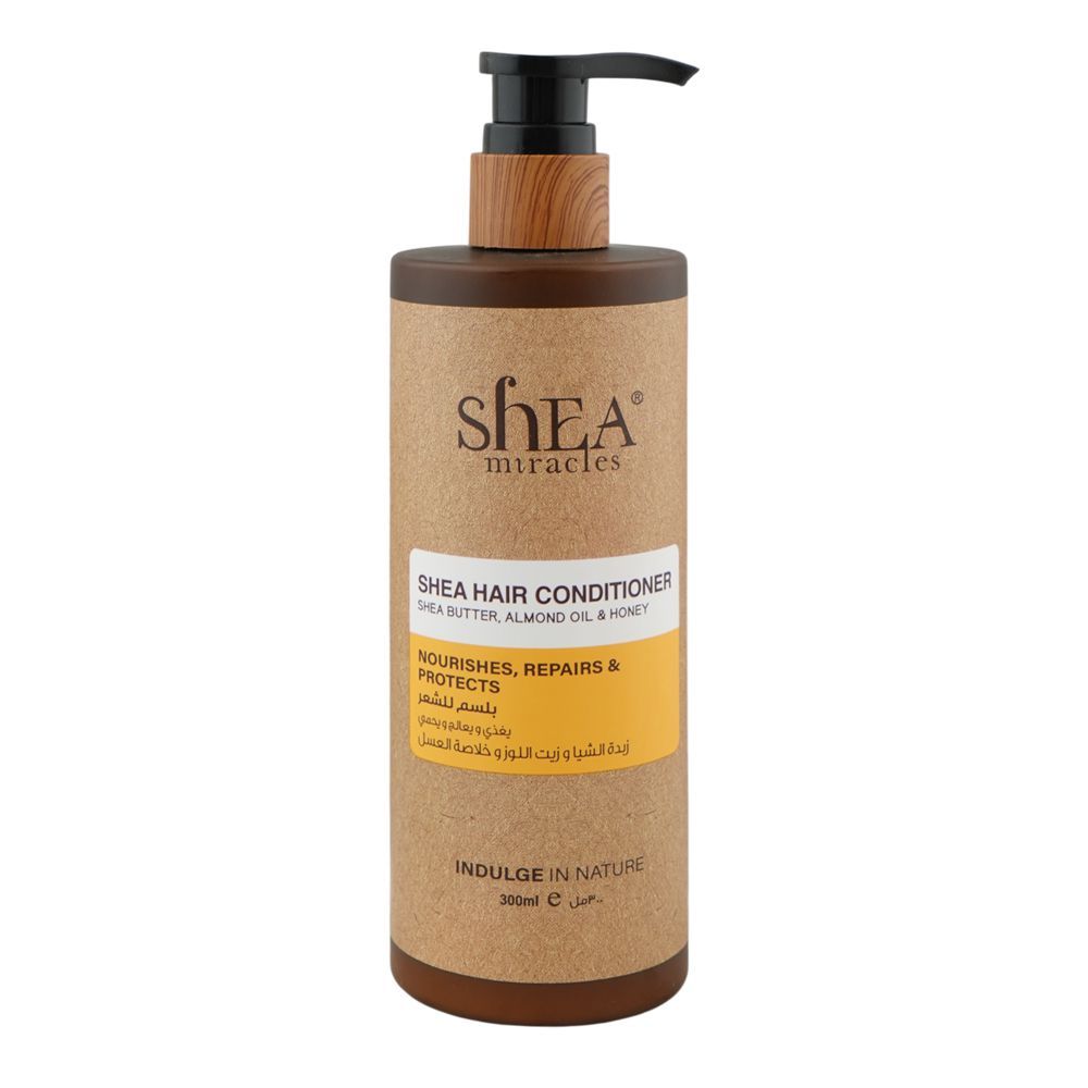 Shea Miracles She Butter, Almond Oil & Honey Shea Hair Conditioner, For Dry & Damaged Hair, 300ml - Main Image