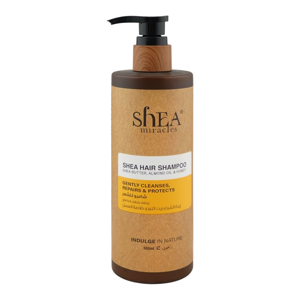 Shea Miracles She Butter, Almond Oil & Honey Shea Hair Shampoo, For Dry & Damaged Hair, 300ml - Main Image