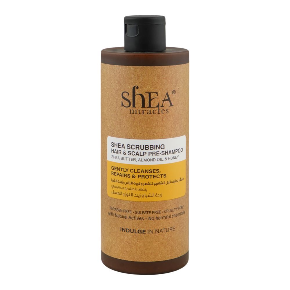 Shea Miracles She Butter, Almond Oil & Honey Shea Scrubbing Hair & Scalp Pre-Shampoo, Paraben & Sulfate Free, For Dry & Damaged Hair, 300ml - Main Image
