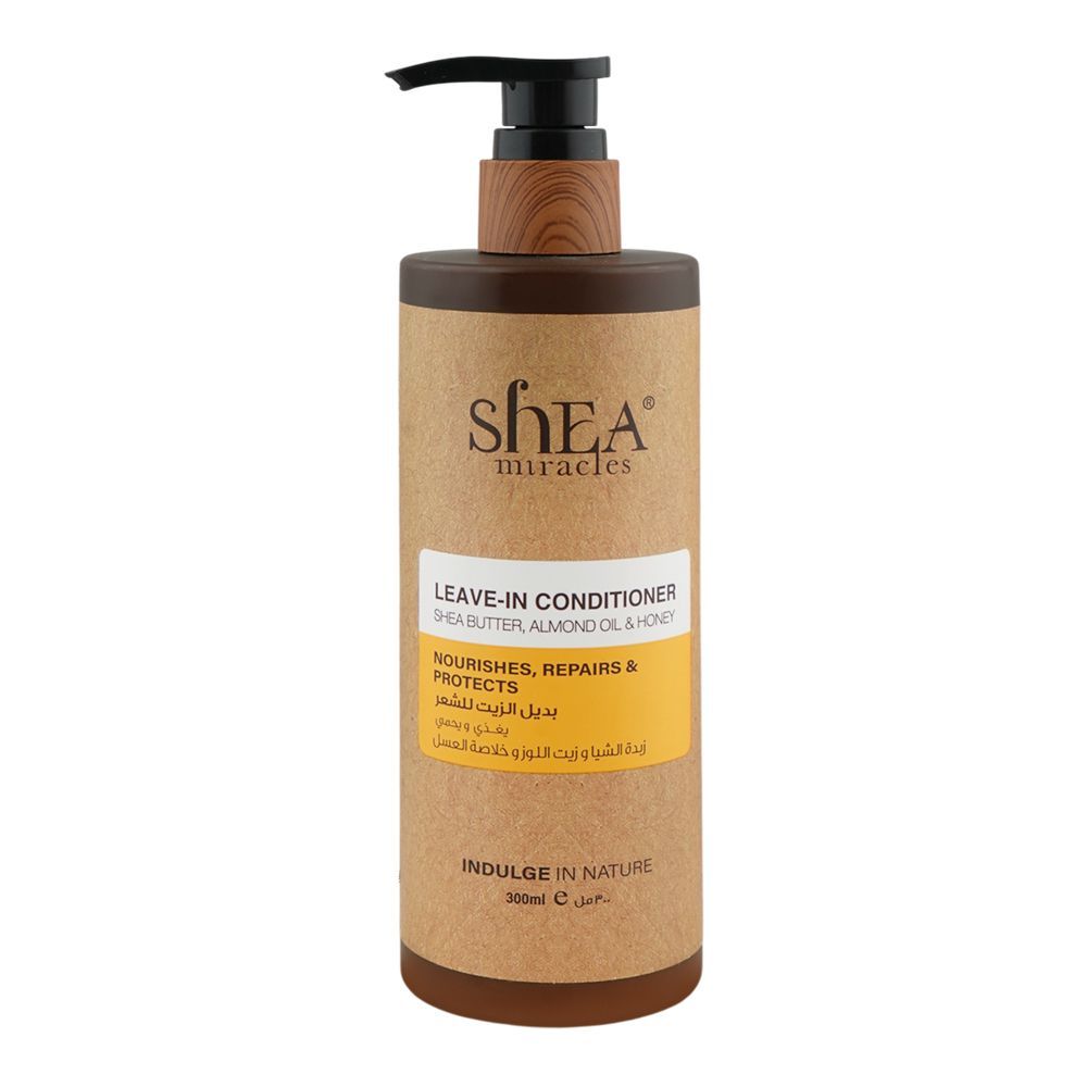 Shea Miracles She Butter, Almond Oil & Honey Leave-In Conditioner, For Dry Hair, 300ml - Main Image