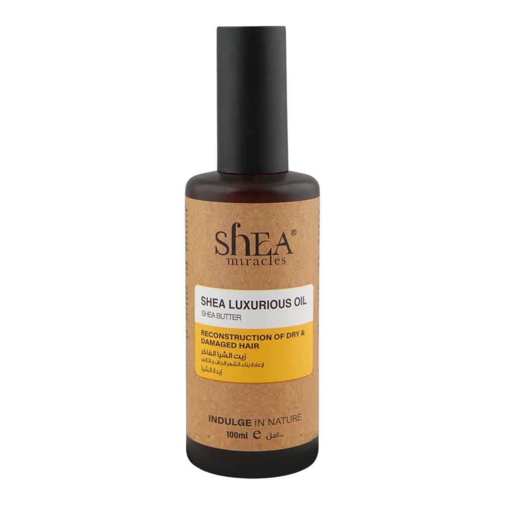Shea Miracles She Butter Shea Luxurious Oil, For Dry & Damaged Hair, 100ml - Main Image