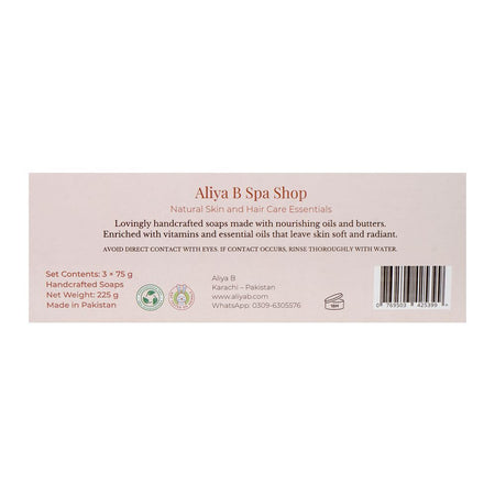 Aliya B Moisturizing Soap Gift Box, 3 X 75g - Image 3