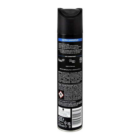 Schwarzkopf Ultra Hold Level 4 Hair Spray, 250ml - Image 2