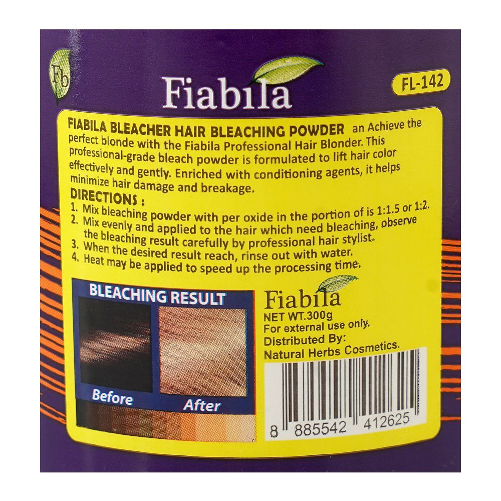 Fiabila Professional Bleacher Hair Bleaching Powder, 300g - Image 3