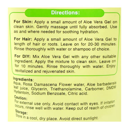 Herbion Naturals 96% Natural Aloe Vera Soothing Gel, Paraben & Fragrance Free, Glycerin, Citric Acid, 100ml - Image 3