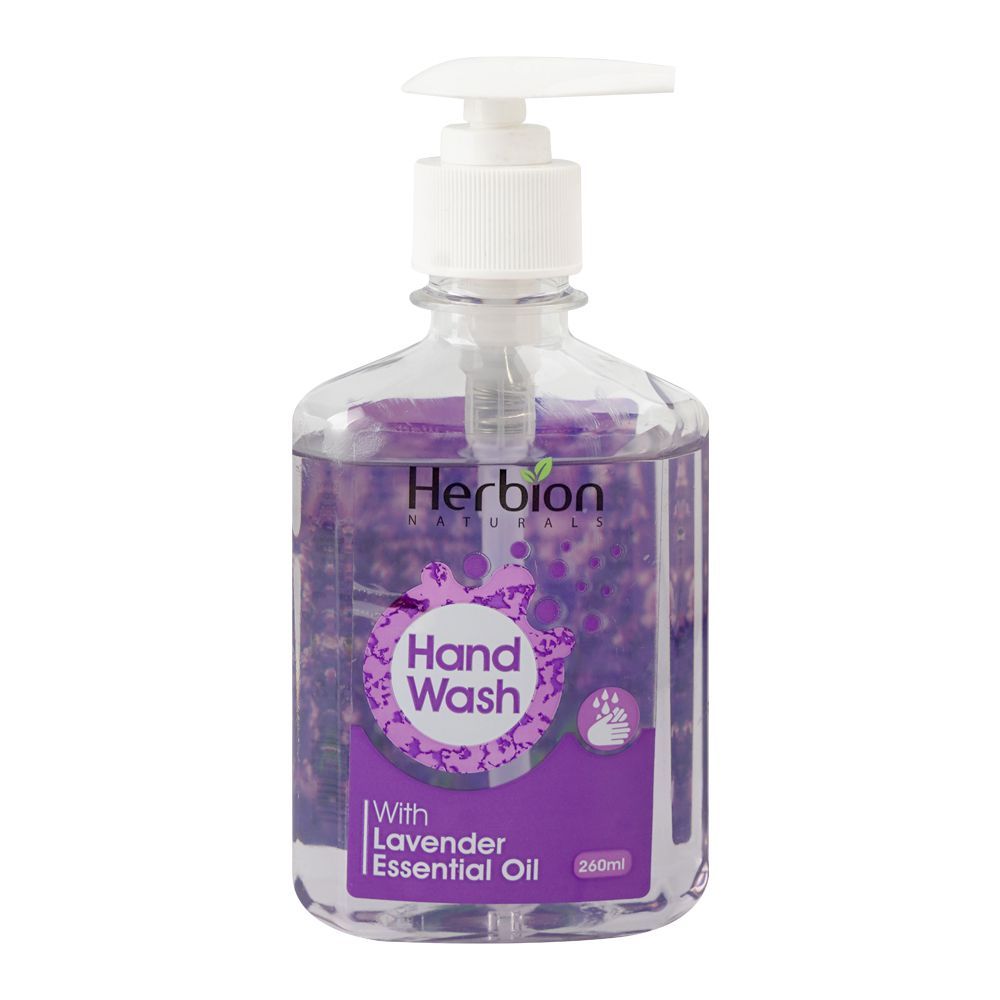 Herbion Naturals With Natural Lavender Essential Oil Extract Hand Wash, 260ml - Main Image