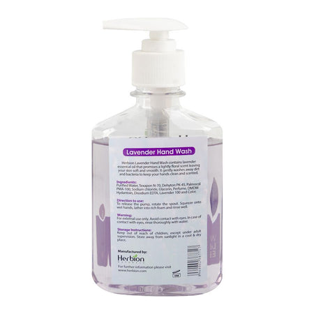 Herbion Naturals With Natural Lavender Essential Oil Extract Hand Wash, 260ml - Image 2