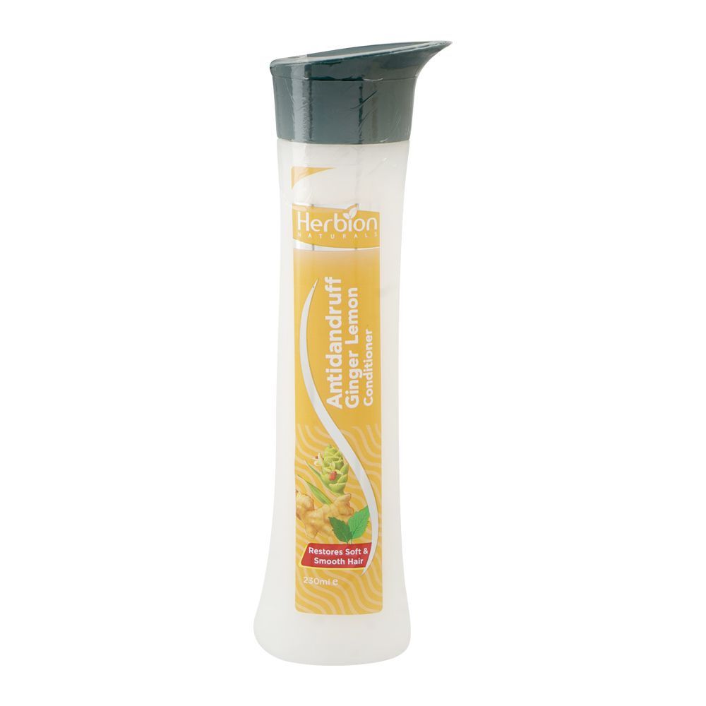 Herbion Naturals Antidandruff Ginger Lemon Conditioner, Glycerin, For Smooth Hair, 230ml - Main Image